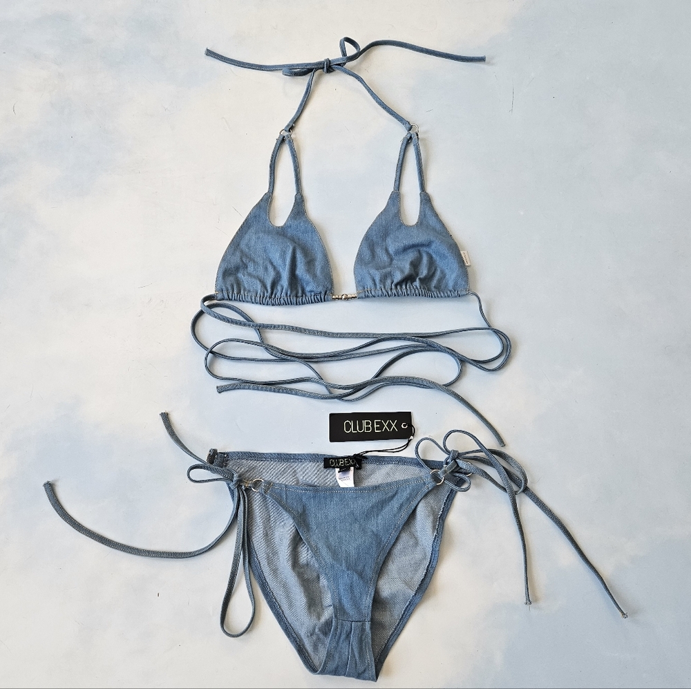 Dolls Kill Light Blue Bikini Set
